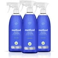thumbnail image 1 of Method Glass Cleaner Spray, Mint, Ammonia Free & Plant-Based Solution, Mirror & Window Cleaner - Great for Indoor & Outdoor Glass Surfaces, 28 oz Spray Bottles Pack of 3, 1 of 7
