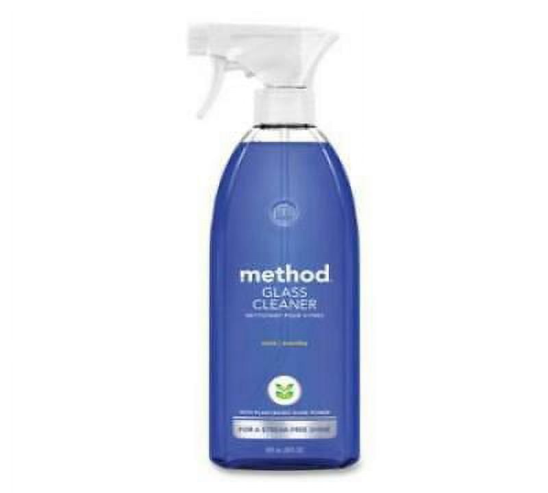 Method Glass and Surface Cleaner, Mint, 28 oz Spray Bottle, 8/Carton