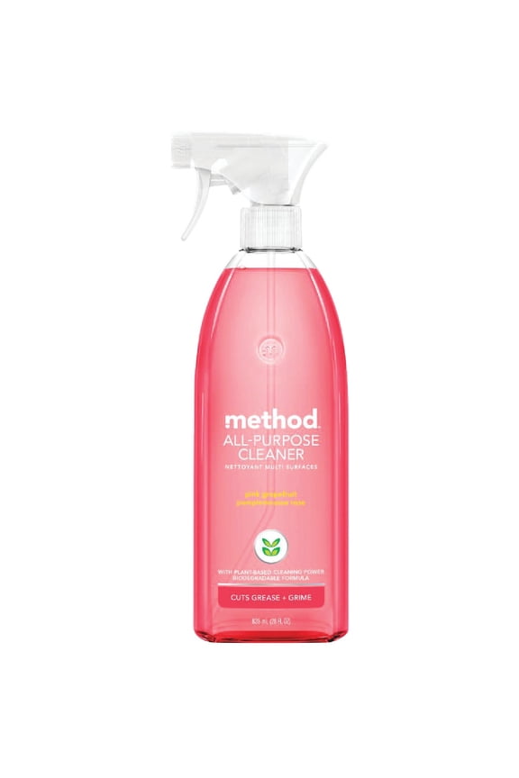 Home Care Pink Grapefruit Scent All Purpose Cleaner Spray, Plant Based, 28 Ounces Pack of 8 Household & Commercial Use, Effective Formula
