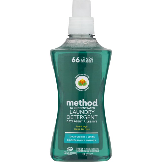 Method Laundry Detergent 66 Loads Beach Sage 53.5 fl oz