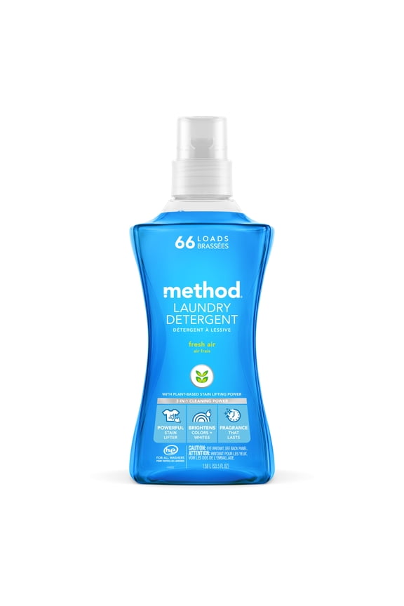 Laundry Detergent, Fresh Air, 53.5 fl oz, 66 Loads