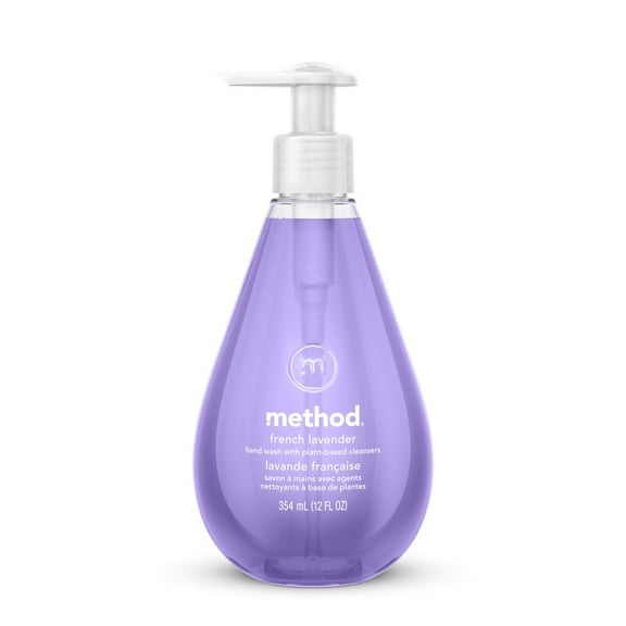 Method MTH00031 12 oz Gel Hand Wash Pump Bottle - French Lavender (6/Carton)