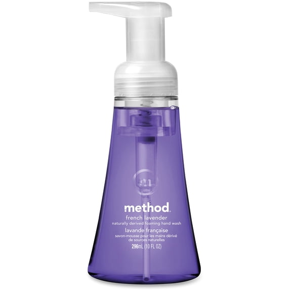 Method, MTH00363CT, French Lavender Foaming Hand Wash, 6 / Carton, Lavender, 10 fl oz (295.7 mL)