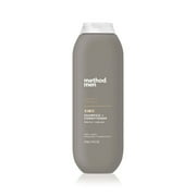 Method Men 2-in-1 Shampoo and Conditioner, Cedar + Cypress - Cleans and Conditions with Argan and Jojoba Oil - Made without Parabens - 14 fl oz
