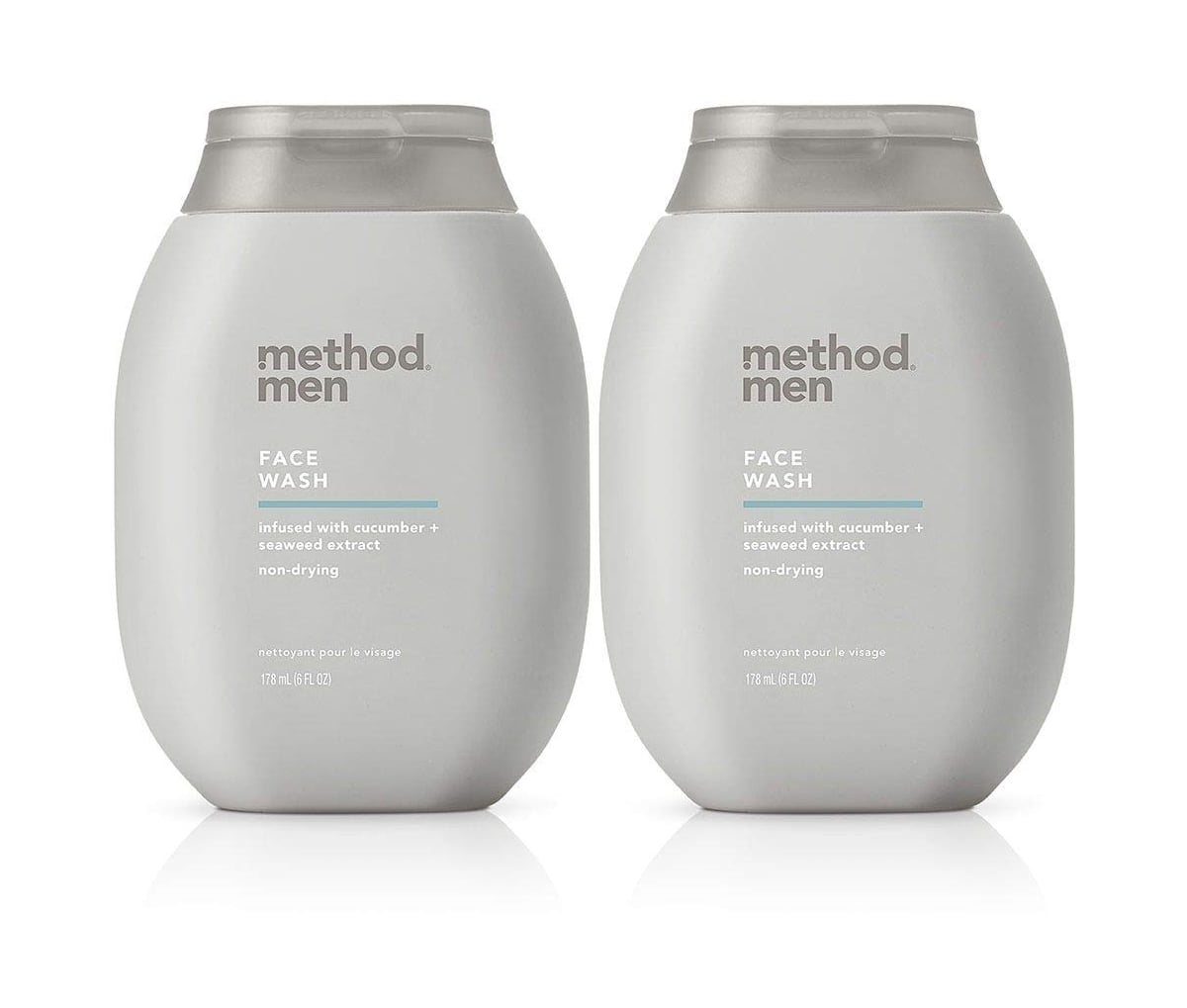 Method Face Most Method Men's Face Wash for Sensitive Skin, Oil Control, Sea + Surf, 6 ...