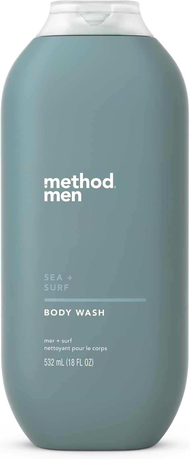 Method Mens Body Wash, Sea + Surf, 18 Fluid Ounce
