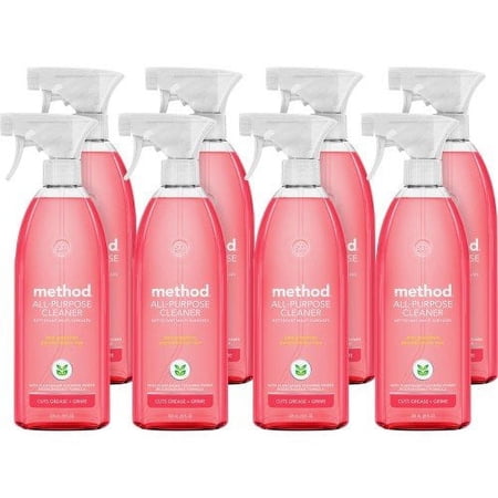 Method-Method All Surface Cleaner, Pink Grapefruit, 28 oz Bottle, 8/Carton (00010CT)
