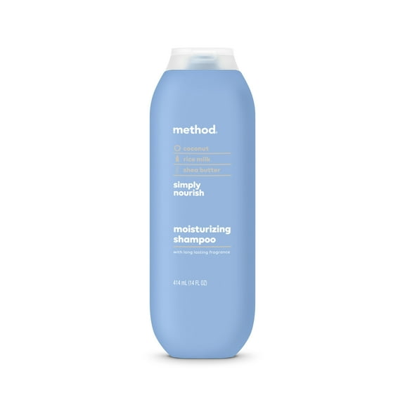 Method Moisturizing Shampoo, Simply Nourish, Sulfate Free, Paraben Free and Cruelty Free, 14 fl oz