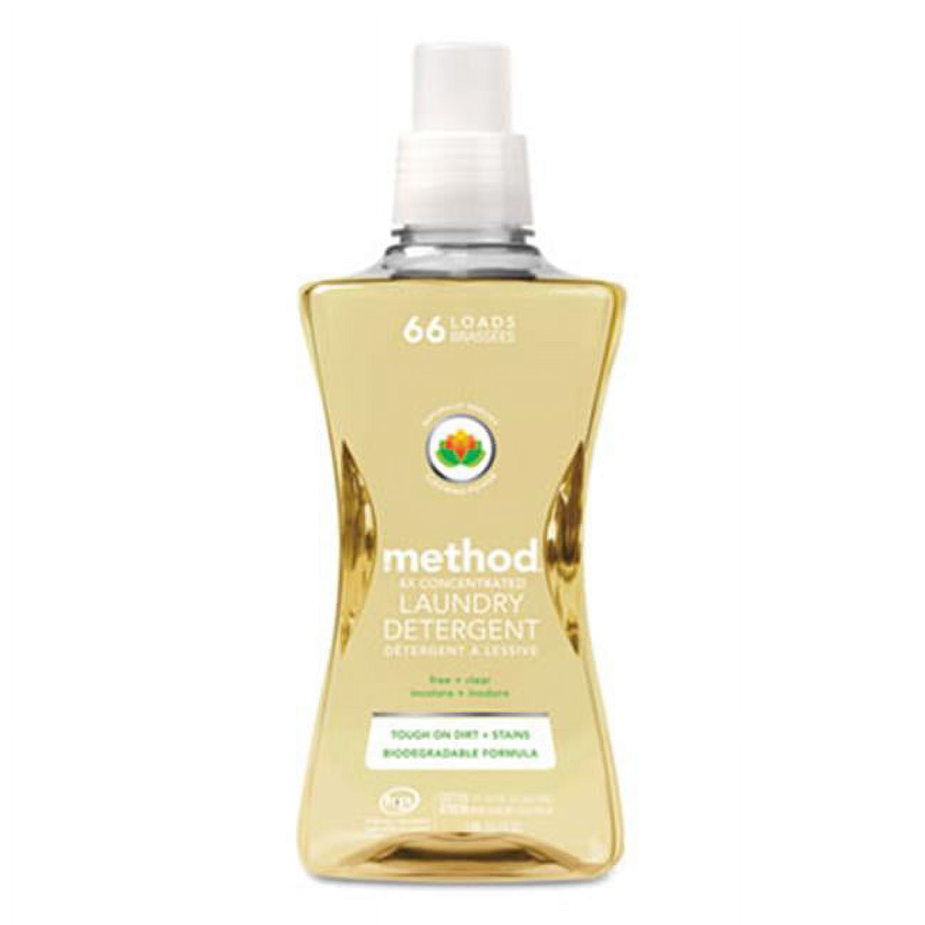 Method Products 01491EA 53.5 oz Bottle 4X Concentrated Laundry Detergent&#44; Free & Clear - image 1 of 4