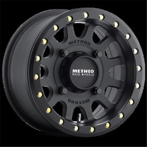 Method Race Wheels 14 x 7 in. 401 UTV 4 x 15 in. 4 Plus 3 mm Offset 13 mm 4.3 in. Backspace Beadlock Wheel - Matte Black