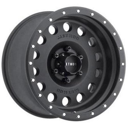 Method Race Wheels 17 x 8.5 in. Hole 6 on 5.5 Bolt Pattern 4.75 in. Back Space, Matte Black