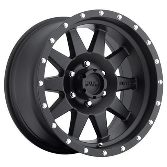 Method Race Wheels 20 x 9 in. The Standard with 6 on 55 Bolt Pattern - Black Painted