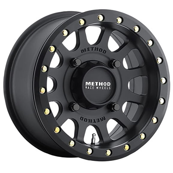 Method Race Wheels 401 Beadlock Wheel 14x7 5.0 + 2.0 Matte Black 4/156 Compatible With Yamaha Wolverine RMAX 4 1000 LE 2021