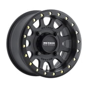 Method Race Wheels Cast Aluminum 15x7 Beadlock Wheel 4x136 Rim, Matte Black, 13 mm offset
