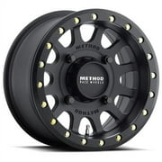 Method Race Wheels Cast Aluminum 15x7 Beadlock Wheel 4x136 Rim, Matte Black, 13 mm offset