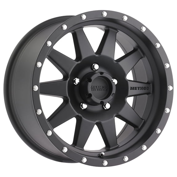 Method Race Wheels MR301 The Standard 15x7 5x114.3 -6et 83mm Matte Black Wheel Fits select: 1996-2015 TOYOTA TACOMA, 1988-2011 FORD RANGER