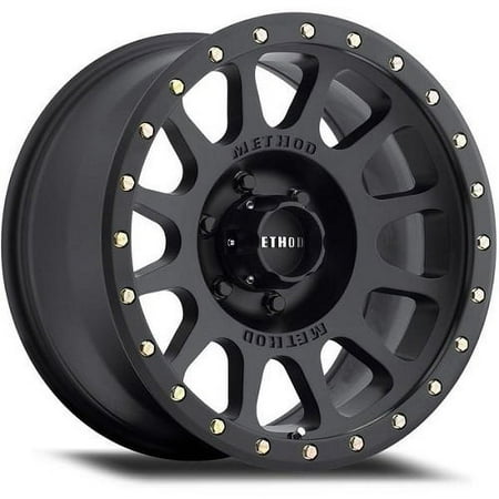Method Race Wheels MRWMR30589080512N 18 x 9 in. NV 8 on 6.5 Bolt Pattern 4.5 in. Back Space -12 Offset, Matte Black Fits select: 2013-2023 RAM 2500, 2000-2010 CHEVROLET SILVERADO