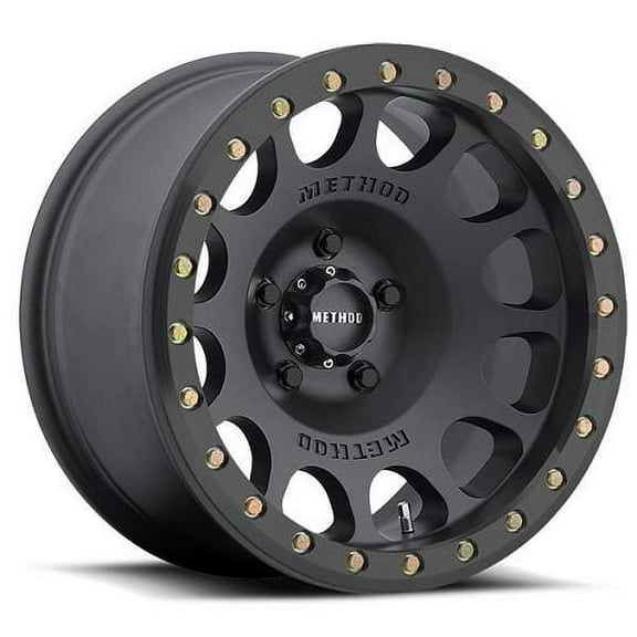 Method Race Wheels mr105 beadlock 17x9 5x127 -38et 71.5mm matte black wheel Fits select: 2015-2019,2021 JEEP WRANGLER UNLIMITED