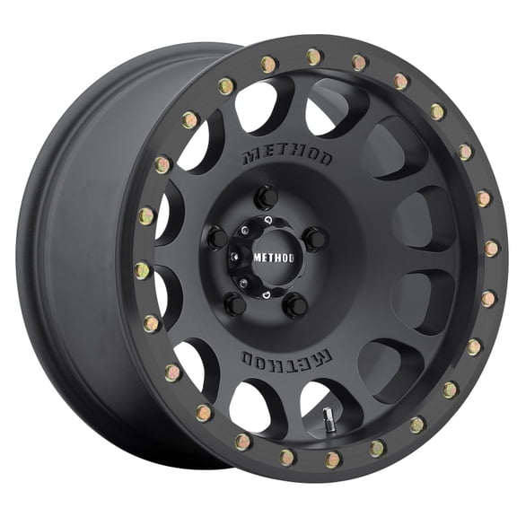 Method Race Wheels mr105 beadlock 17x9 5x127 -38et 71.5mm matte black wheel Fits select: 2015-2019,2021 JEEP WRANGLER UNLIMITED