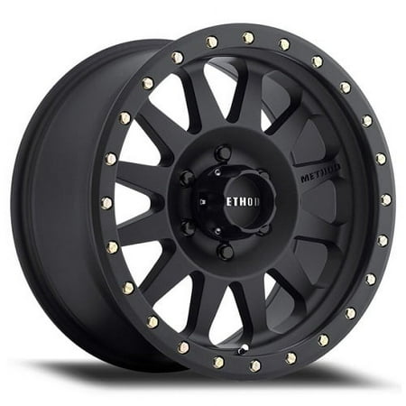 Method Race Wheels mr304 double standard 18x9 5x127 -12et 94mm matte black wheel Fits select: 2015-2019,2021 JEEP WRANGLER UNLIMITED