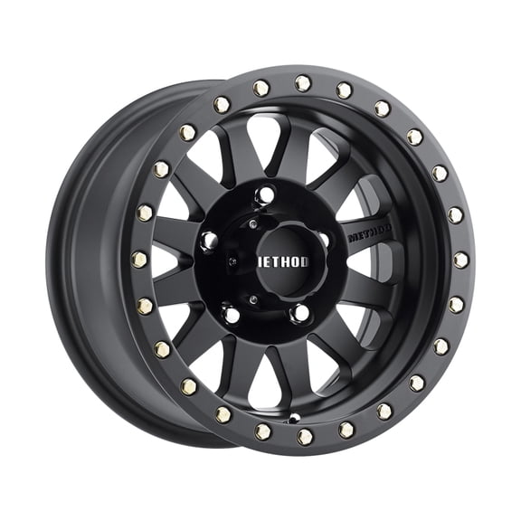 Method Race mr304 double standard 15x8 5x5.5 -24et 108mm matte black wheel Fits select: 1987-1996 FORD F150, 2005-2010 DODGE DAKOTA