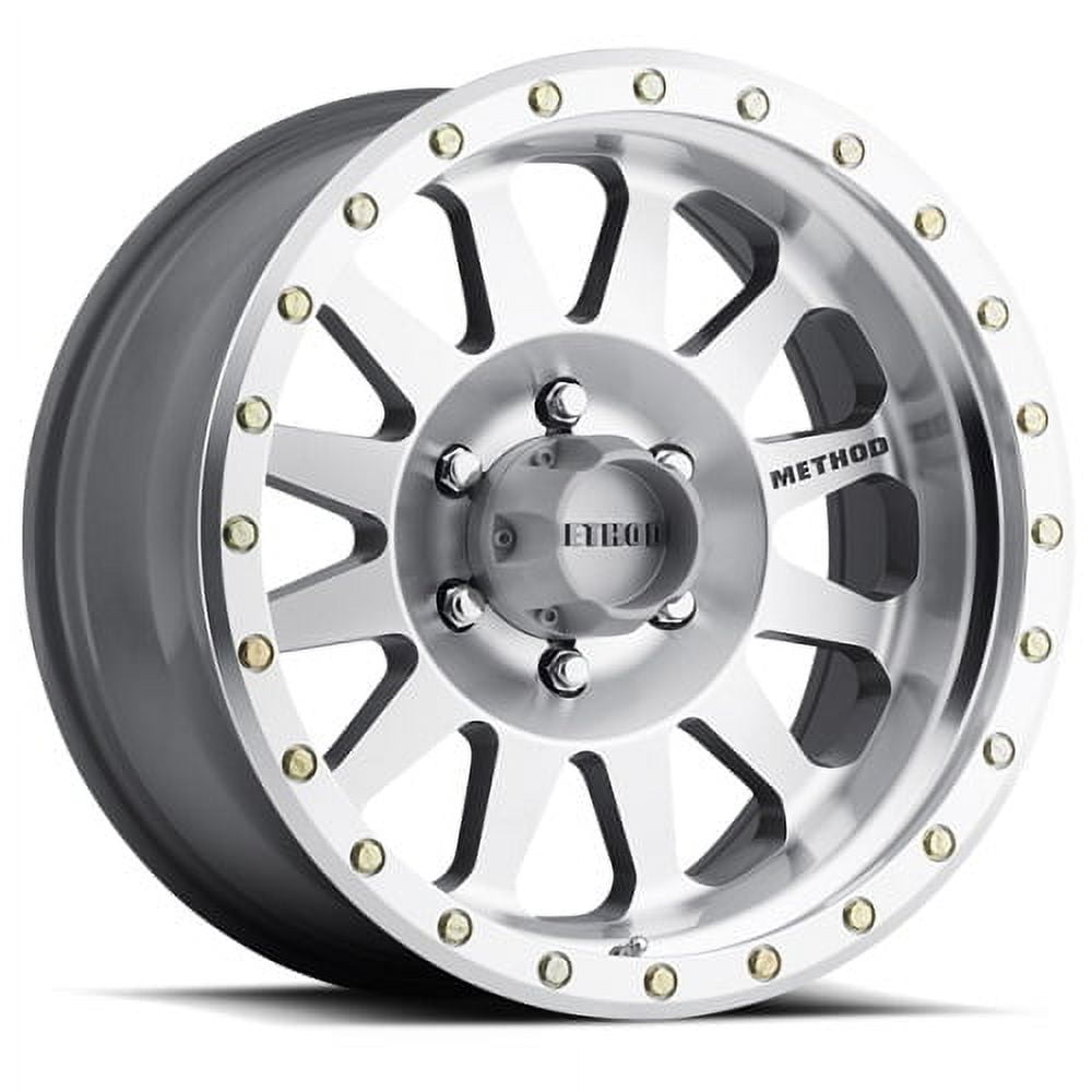 Method Race mr304 double standard 18x9 6x139.7 -12et 108mm machined wheel Fits select: 2000-2018 CHEVROLET SILVERADO, 2019-2023 RAM 1500