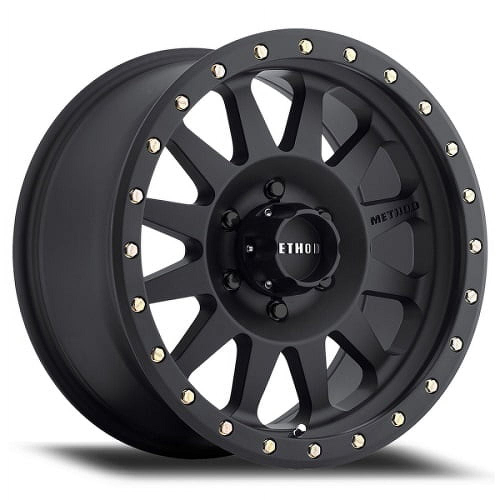 Method Race mr304 double standard 18x9 6x139.7 -12et 108mm matte black wheel Fits select: 2000-2018 CHEVROLET SILVERADO, 2019-2023 RAM 1500