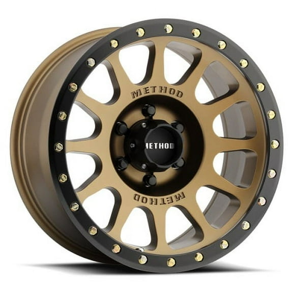Method Race mr305 nv 17x8.5 8x165.1 0et 130.81mm bronze matte black wheel Fits select: 2013-2023 RAM 2500, 2000-2010 CHEVROLET SILVERADO