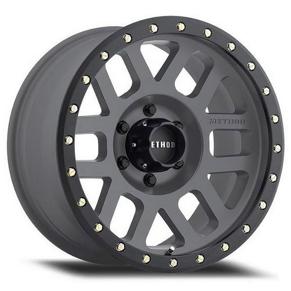 Method Race mr309 grid 17x8.5 6x139.7 0et 108mm titanium/black street loc wheel Fits select: 2000-2018 CHEVROLET SILVERADO, 1996-2023 TOYOTA TACOMA