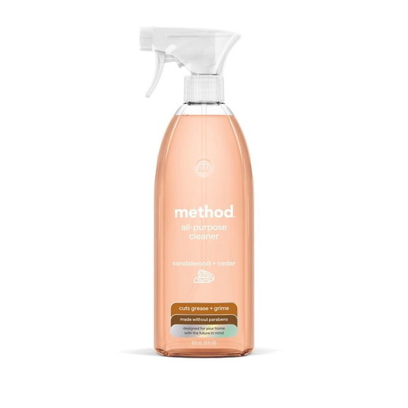 Method Sandalwood + Cedar All Purpose Cleaner - 28 fl oz: Paraben-Free, Phthalate-Free, Liquid, Spray Bottle