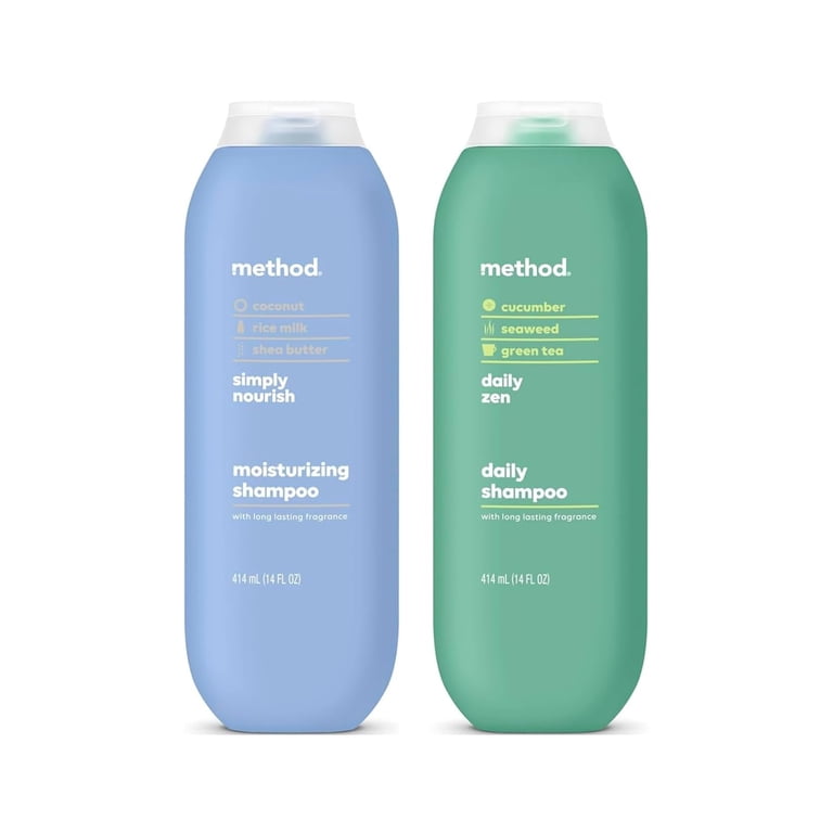 Method Shampoo Simply Nourish and Daily Zen, 14 Fl oz Each