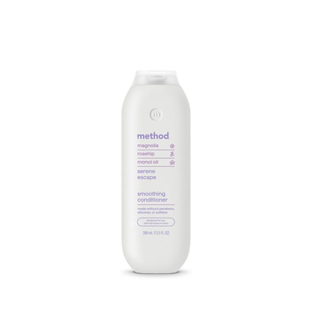 Method Smoothing Conditioner, Serene Escape – for Curly Hair, Nourishes and Softens, Safe for Color-Treated Hair - Sulfate-Free and Cruelty-Free, 13.5 oz