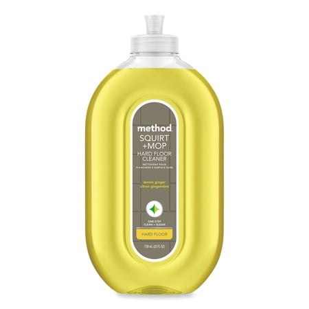 Method Squirt + Mop Hard Floor Cleaner 25 oz Spray Bottle, Lemon Ginger Scent