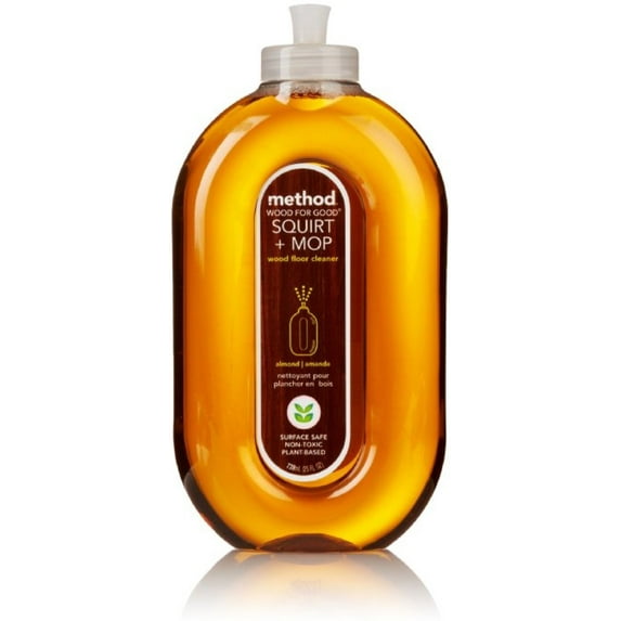 Method Squirt & Mop Wood Floor Cleaner, Almond 25 oz (Pack of 4)