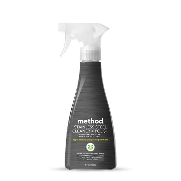 Method Stainless Steel Cleaner + Polish, Apple Orchard, 14  fl oz