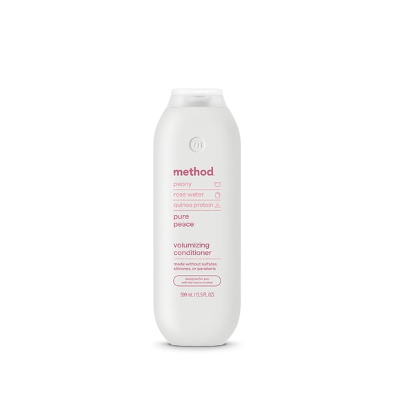Method Volumizing Conditioner, Pure Peace, for Thicker, Fuller Looking Hair and Safe for Color-Treated Hair, Sulfate-Free, Paraben-Free and Cruelty-Free, 13.5 Fl Oz