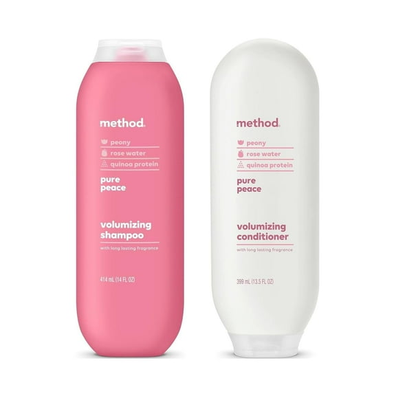 Method Volumizing Shampoo + Conditioner, Pure Peace (Variety Pack)
