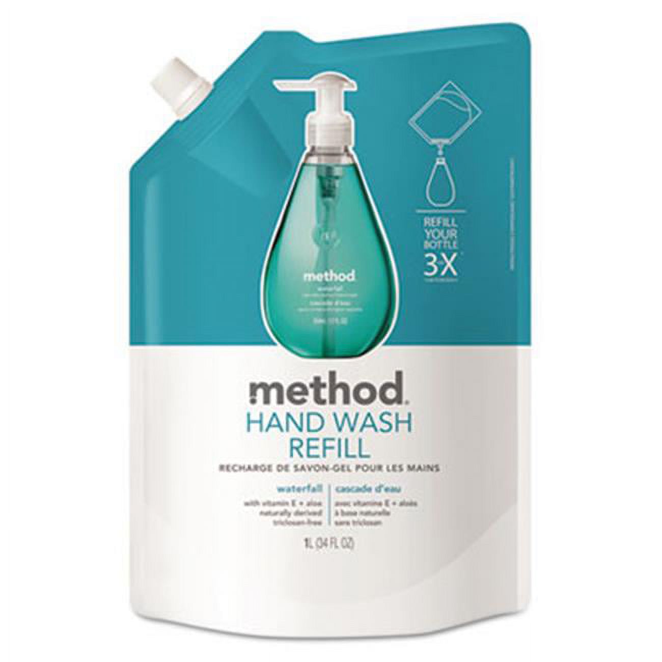 Method Waterfall Gel Hand Wash Refill Waterfall Scent 2.12 lb