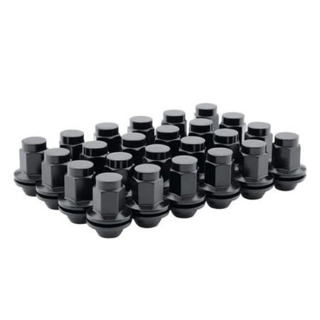 Method Wheels LK-W566014DMB 14 x 1.5 in. Dually Mag Shank Lug Nut Kit, Black - Set of 24