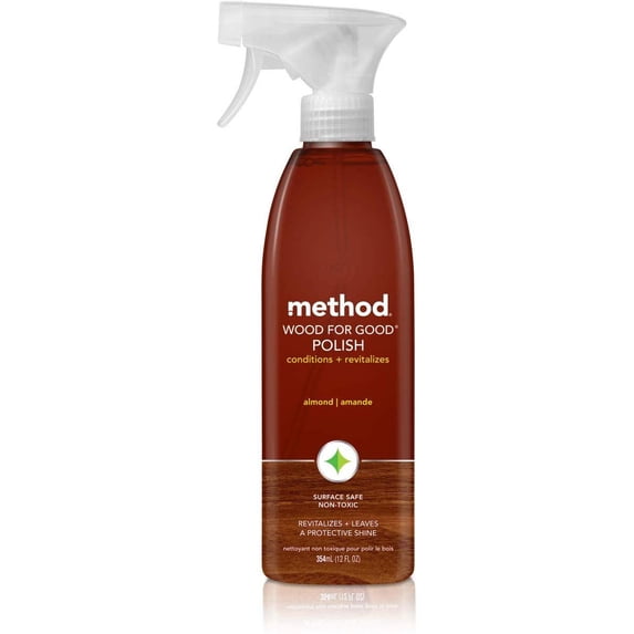 Method Wood for Good Polish Spray, Almond Scent - Scratch Cover - 12 oz