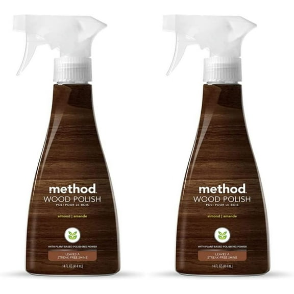 2-pack Method Wood Polish, Almond, 14 Ounces, 2 Pack Residential Use, Standard Application