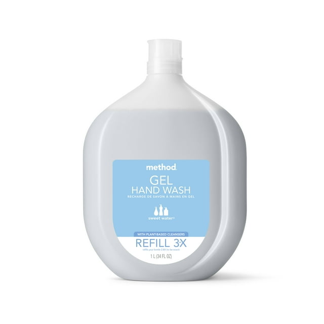Method jel Hand Soap, Refill, Sweet Water, 34 oz