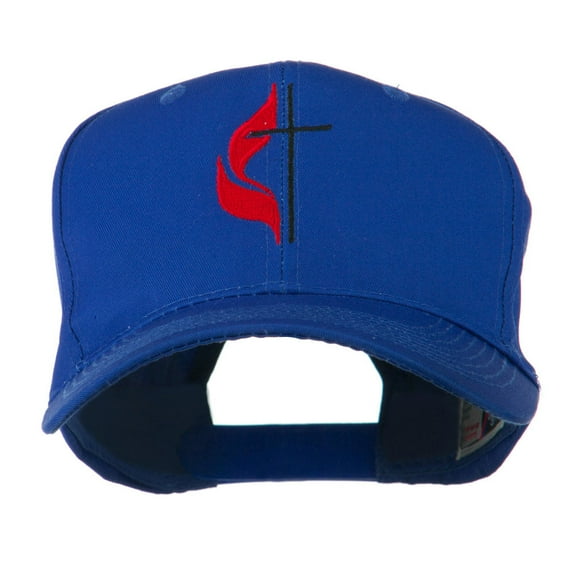 Methodist Church's Cross Embroidered Cap - Royal OSFM