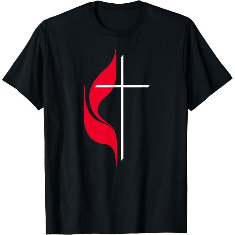 Methodist Flag T-Shirt Christian Methodists Protestant Tee Methodist Flag T-Shirt Christian Methodists Protestant Tee