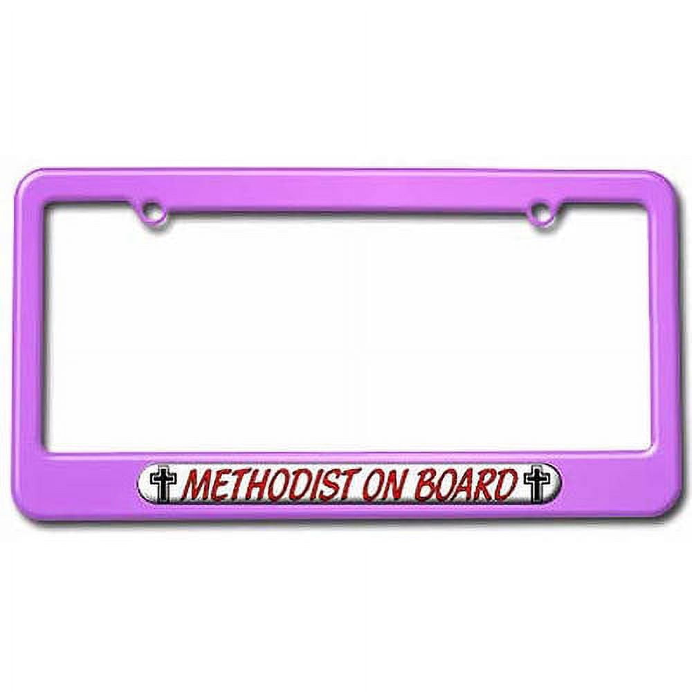 Methodist Car Sticker Methodist On Board, Religious License Plate Tag Frame, Multiple Colors ...