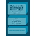 thumbnail image 1 of Methods for the Determination of Vitamins in Food: Recommended by Cost 91, (Paperback), 1 of 1