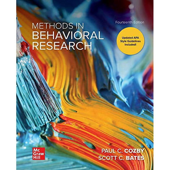 Pre-Owned Methods in Behavioral Research, 9781260205589, Paperback, 14
