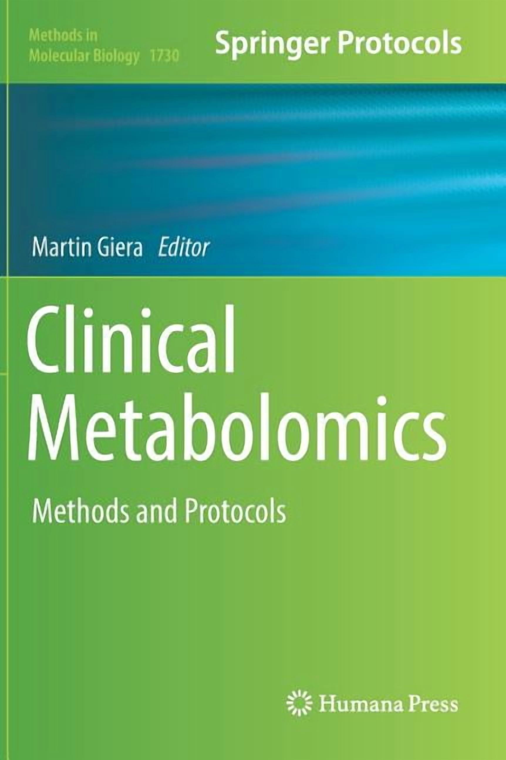 Methods in Molecular Biology Clinical Metabolomics: Methods and ...