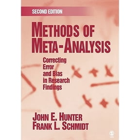 Pre-Owned Methods of Meta-Analysis: Correcting Error and Bias in Research Findings (Paperback) 141290479X 9781412904797