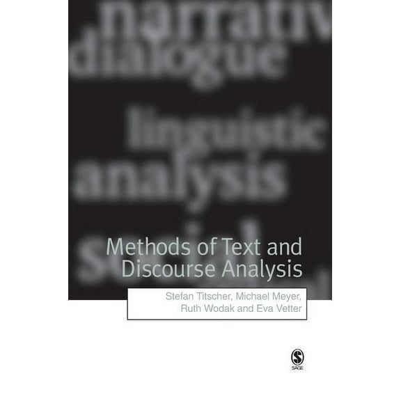 Methods of Text and Discourse Analysis: In Search of Meaning, (Hardcover)